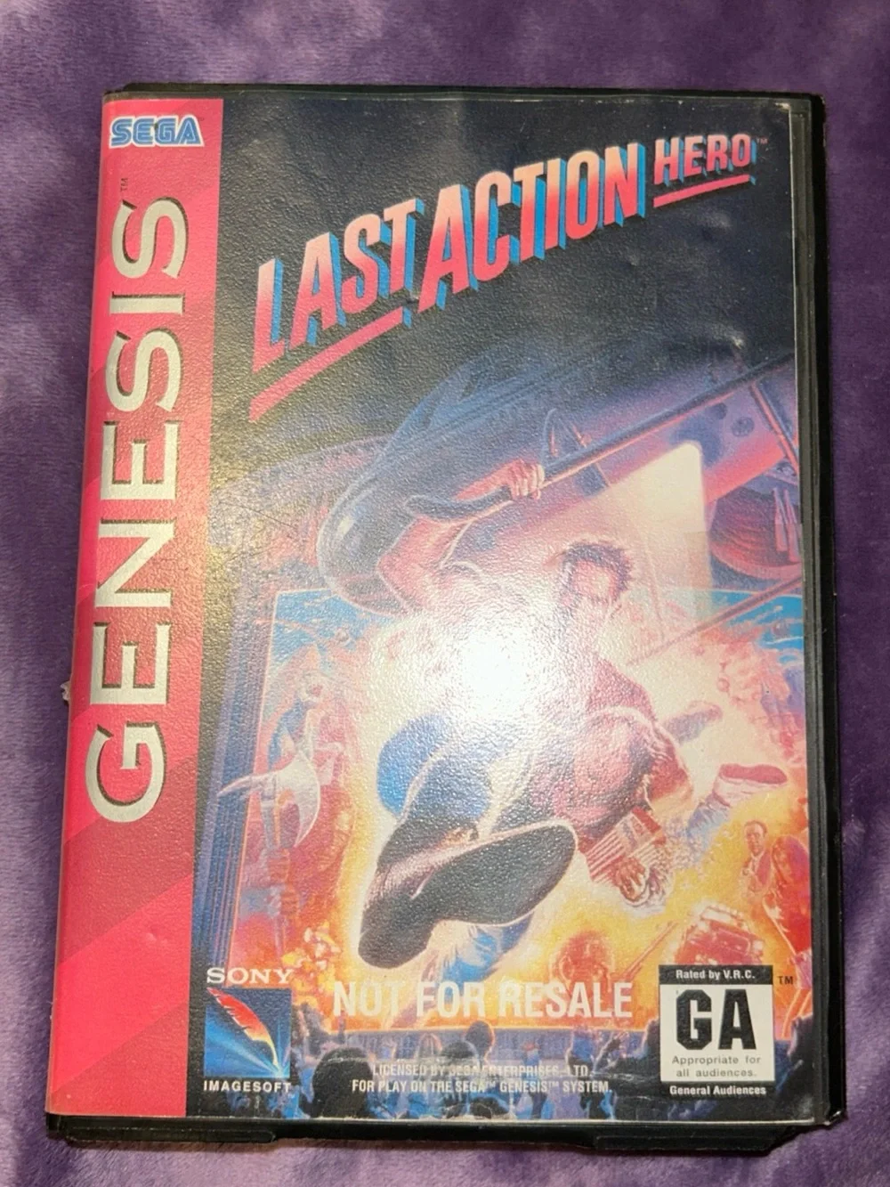 Last Action Hero, Sega Genesis, Cartridge & Case